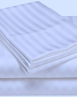 Bed Sheet – 100% Cotton – 2 Cm Stripe design (Customized)