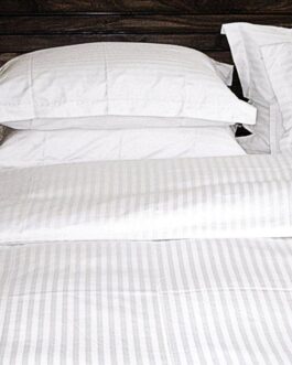 Bedsheet Set – 100% Cotton-1 cm stripes